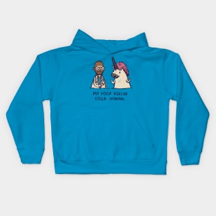 unicorn poop Kids Hoodie